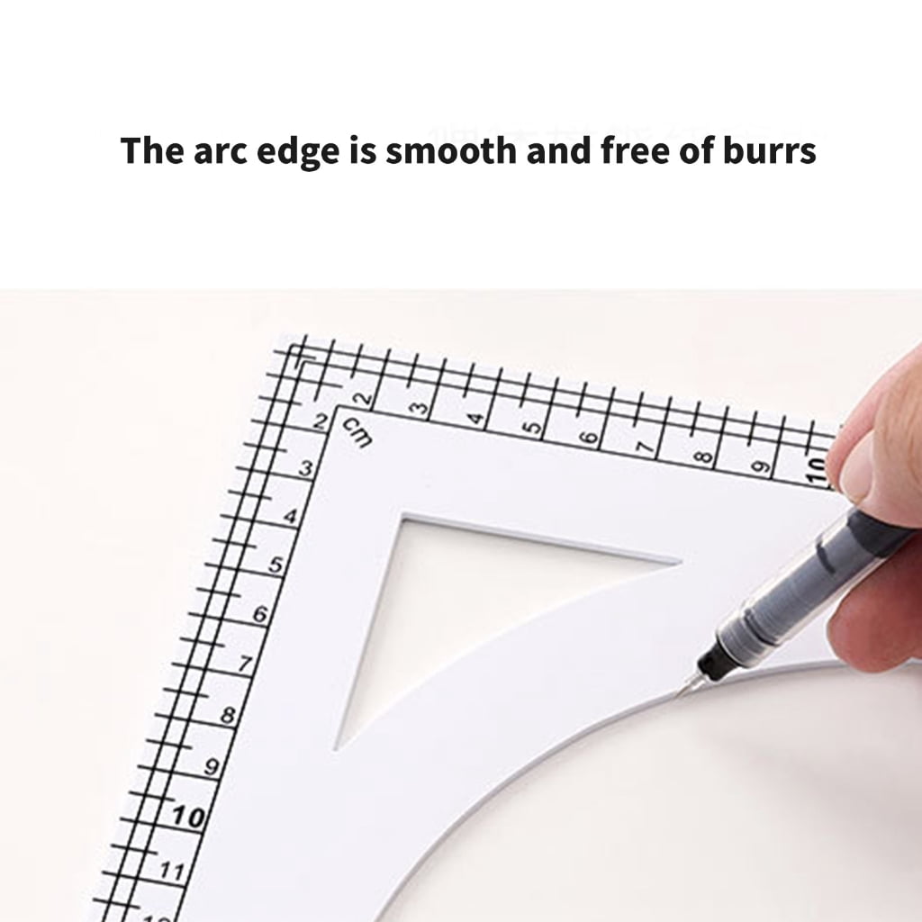 L Shape Curved Ruler L Shaped Quilting Ruler Right Angles Sewing Ruler for Craft