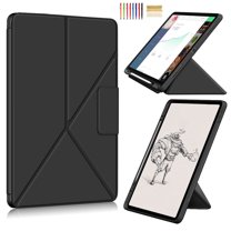 Feishell for iPad Pro 12.9 inch 2022/2021/2020/2018 Cover with Pencil Holder,Shockproof Magnetic Flip Two Angle View Kickstand Auto Sleep/Wake Up Function Smart Case,Black
