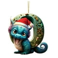 thumbnail image 2 of Colgante Navideño de Dinosaurio, Adorable Adorno para Amantes de Los Perros, Ideal para El Árbol de Navidad, Regalo para Amantes de Los Perros, Decoración Caprichosa para El Hogar, Acrílico de Alta C, 2 of 2