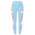 thumbnail image 3 of WILLBEST Leggings de Cintura Alta para Mujer, para Entrenamiento, Yoga, Suaves, Elásticos, con Estampado Navideño, Bloques de Color, Cómodos, para Fitness Y Running 2363 Chica, 3 of 4