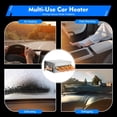 thumbnail image 5 of CNCEST 12V Universal Auto Car Under dash Compact Heater Copper Tube + Speed Switch, 5 of 9
