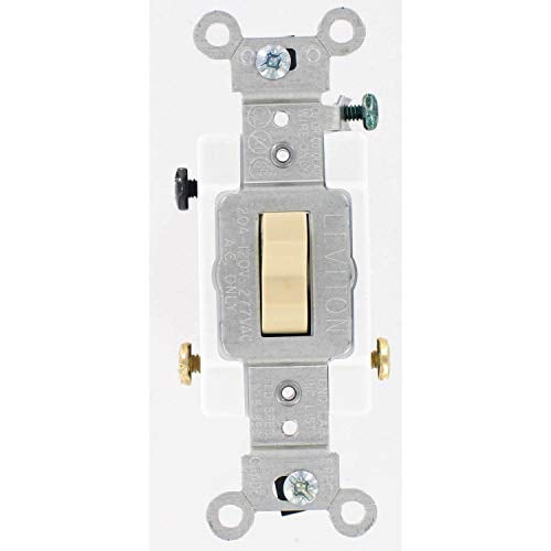 Leviton S04-CS320-2WS White Commercial Grade 3-Way AC Quiet Switches Toggle