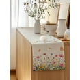 thumbnail image 5 of Table Runner 70 Inches Long for Kitchen Dining, Watercolor Flowers Dresser Scarf Farmhouse, Dining Table Decorations for Wedding/Parties, Spring Daisy Floral Butterflly Beige 13 x 70 In, 5 of 8
