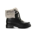 thumbnail image 2 of Sun + Stone Womens Orlaa  Faux Leather Cold Weather Combat & Lace-up Boots, 2 of 3