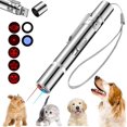 thumbnail image 1 of SHAR Cat Toys Laser Pointer Red LED Light Pointer Cat Toys for Indoor Cats Dogs, Long Range 3 Modes Laser Projection Playpen, USB Charging Pointer, 1 of 5