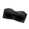 thumbnail image 5 of Bigersell No Show Bra Women Bra Wire Free Underwear 1 Piece Bra Everyday Underwear Wrap Chest without Underwire Bras Women's Plus Size Bra Sets for Female, Style 14500, Black 34B, 5 of 7