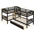 thumbnail image 6 of Twin L-shaped Bunk Bed With Trundle In - Safe For Your Family Enhances Bedroom Space Utilization, 6 of 7