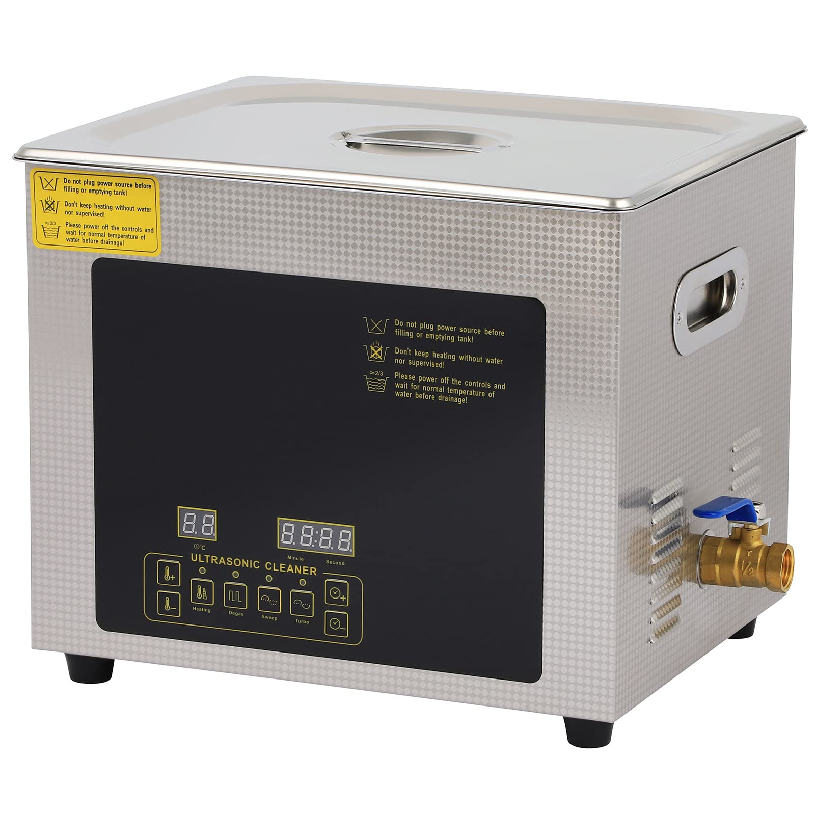 Ultrasonic Cleaner 10L, 28/40kHZ Ultrasonic Carburetor Cleaner