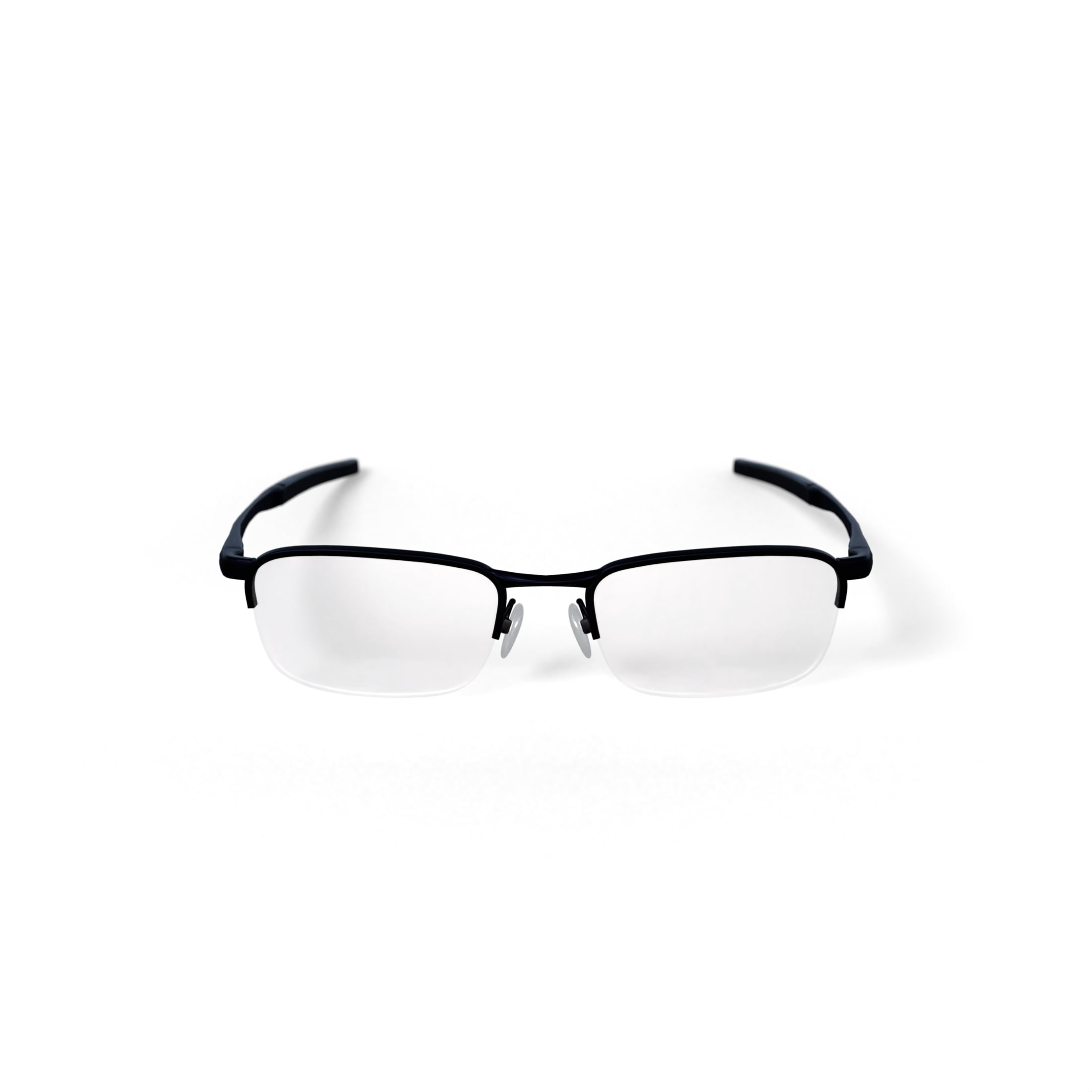 Oakley Barrelhouse 0.5 Optical Glasses, Metal Prescription Eyeglasses with Case, Size 53, Matte Midnight