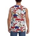 thumbnail image 4 of Bingfone Colorful Mushrooms (2) Pattern Men's Tank Tops Workout Sleeveless Tee Shirts Running Beach Tanks for Men-Medium, 4 of 7