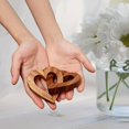 thumbnail image 6 of Jiibva Wooden Heart-Shaped Intertwined Ornament Wooden Heart Signs Wooden Heart Hollow Table Blocks Decorative Home Decor, 6 of 7