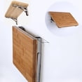 thumbnail image 4 of Soporte plegable de 350 mm, soporte de consola plegable de acero inoxidable, soporte de estante de pared (2 piezas con tornillos de fijación) oso de fresa Electrónica, 4 of 5