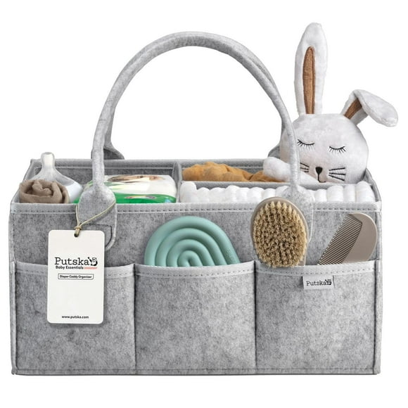 Cesta de almacenamiento para bebés PUTSKA, organizador de pañales para bebés