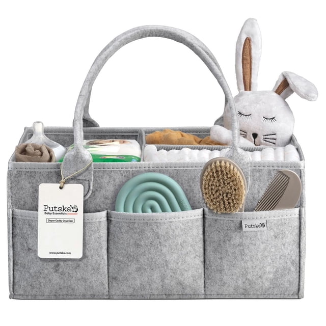 Cesta de almacenamiento para bebés PUTSKA, organizador de pañales para bebés