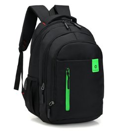 Veryke Canvas Backpack for Girls, Black School Backpack for Teens