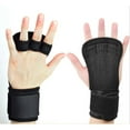 thumbnail image 3 of Guantes de levantamiento de pesas con muñequeras integradas Protección de palma para Tres dedos Colcomx Guantes de levantamiento, 3 of 8
