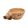yongy Animal Wooden Water Cup, Hand Carved Unique Simulation Decoration
