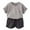 Light Gray, variant on JAKANYQ Kids Outfit Unisex Spring Summer Short Sleeve Tshirt Shorts Outfits Clothes Active Clothes, Light Green, 10-11 Years