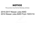 thumbnail image 2 of Kugel Front Rear Wheel Bearing & Hub Assembly Kit for Car Nissan Juke AWD - Left Right Side (Driver Passenger) K70-101359, 2 of 11