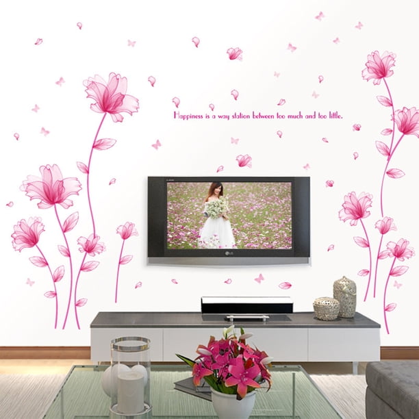 Pink Living Room Walls