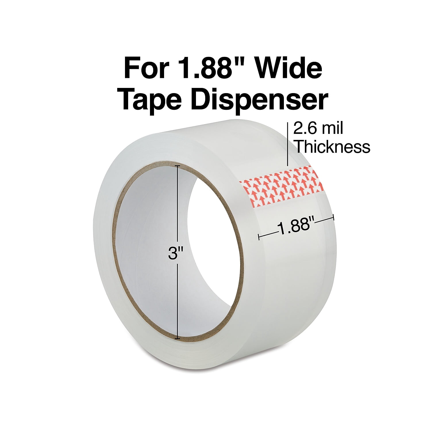 Staples Heavy- Duty Box Packaging Tape 1.88W x 280034CT1