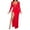 Red, variant on Rrunsv Wedding Dresses for Women Womens Sleeveless Empire Waist Ruffle High Low Bodycon Formal Wedding Guest Midi Dresses White,S