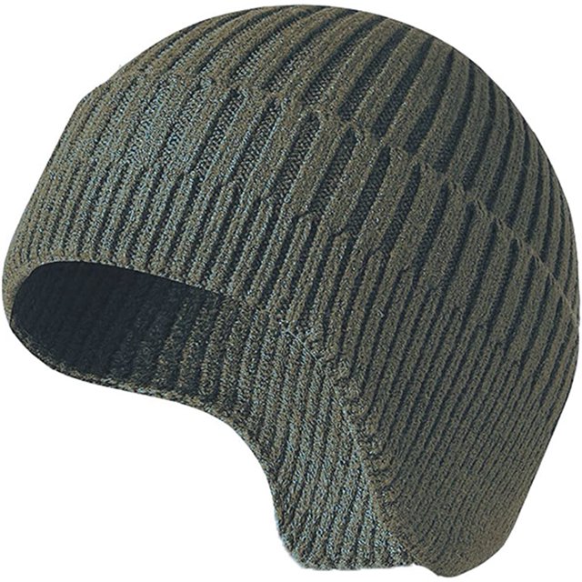 LinYooLi Bonnet Femme Hiver Chaud Tricoté avec Rabat d'Oreille Bonnet Crâne Tricoté Temps Froid