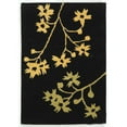 thumbnail image 2 of SAFAVIEH Soho Emerald Floral Wool Runner Rug, Black/Lime, 2'6" x 12', 2 of 10
