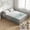 Grey, variant on Twin Size Kids Floor Bed with Door and Full-Length Guardrails, Wood Montessori Floor Bed with Support Slats, Toddler Bed for Boys Girls, No Box Spring Needed Design