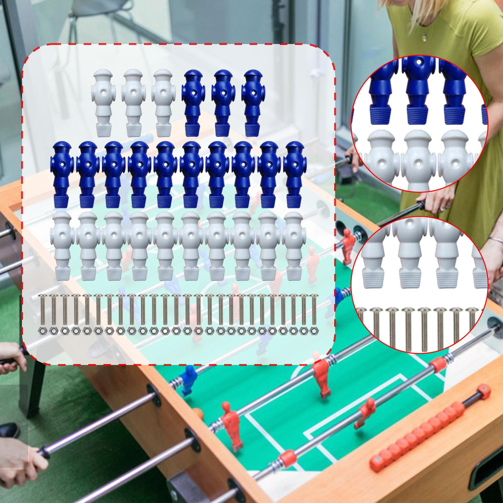 Dualoai 26 Pieces Table Soccer Foosball Men Repair Parts, Entertainment Foosball Blue White