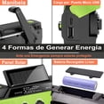 thumbnail image 2 of Radio Portatil Recargable de Emergencia Zinker con Dinamo y Carga Solar 4000mAh, 2 of 7