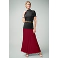 thumbnail image 2 of Jessica London Women's Plus Size Casual Wide Elastic Pull-On Lightweight Maxi Skirt, 2 of 5