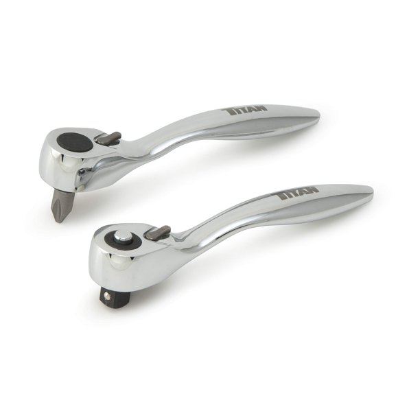 Juego de brocas de trinquete Titan 11203 para microtrinquete, 2 piezas