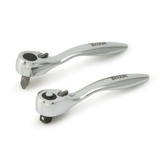 Juego de brocas de trinquete Titan 11203 para microtrinquete, 2 piezas