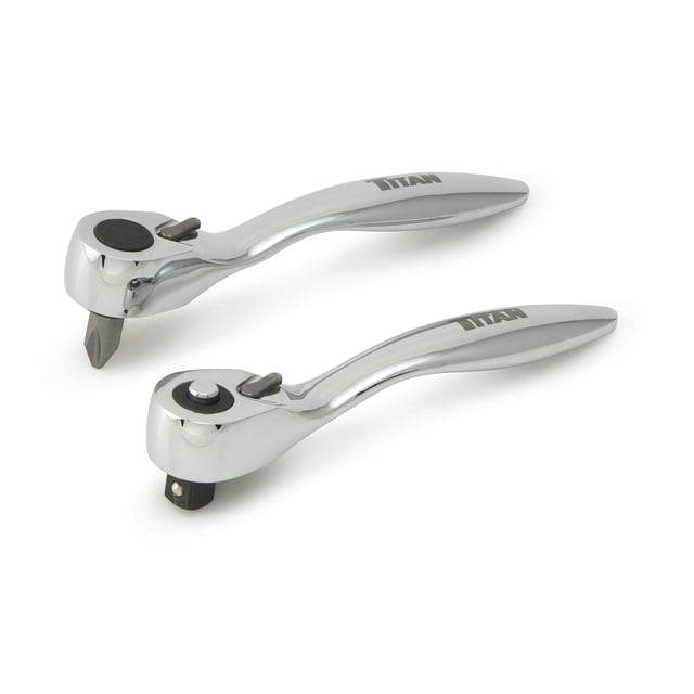 Juego de brocas de trinquete Titan 11203 para microtrinquete, 2 piezas