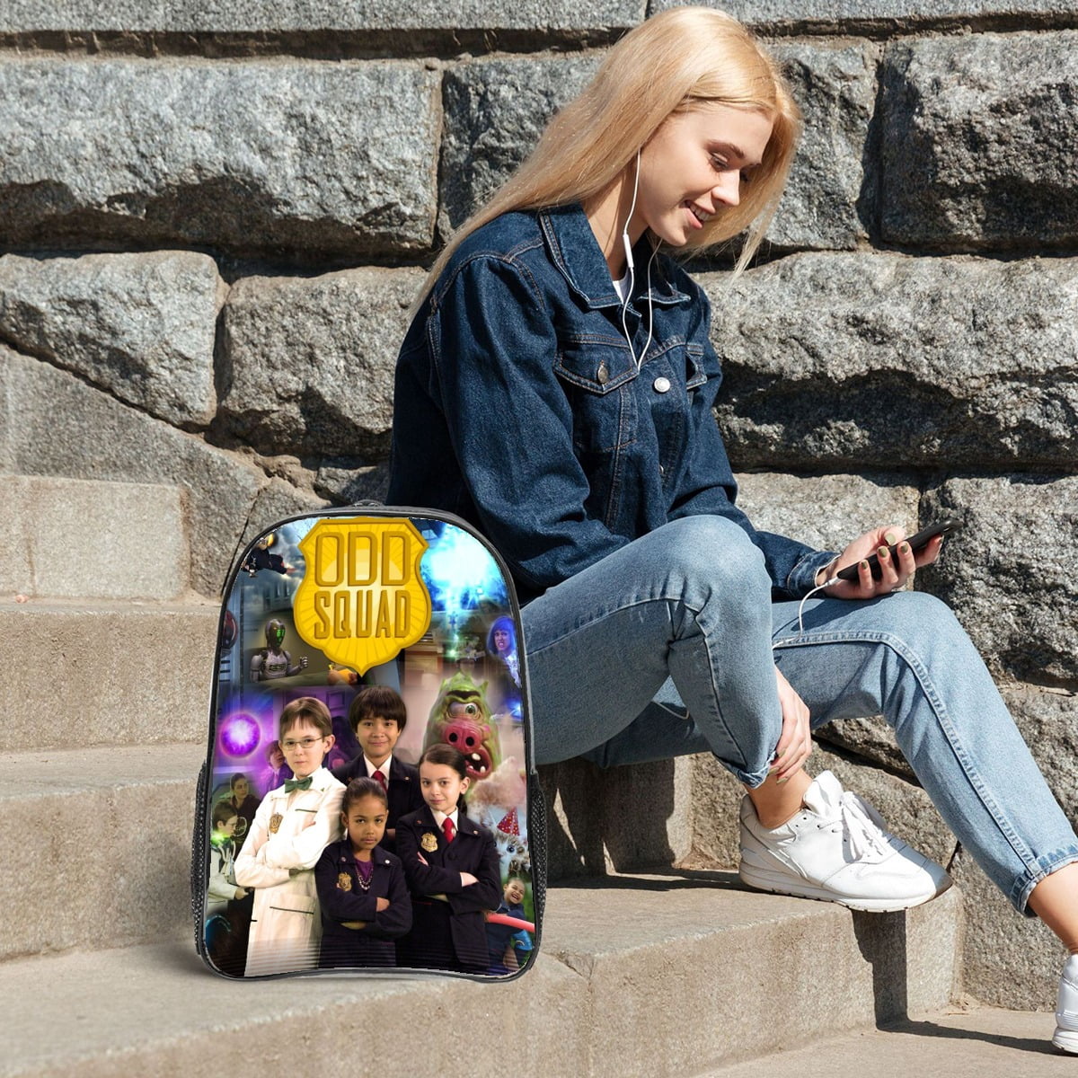 Odd Squad Pattern Transparent Backpack Lightweight And fashionable Showcasing Personality And Leading The Trend