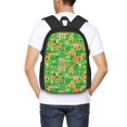 thumbnail image 5 of Balery St Patrick's Day6 Backpack for Men and Women - Durable 600D Oxford Cloth -Large Capacity, Water-Resistant School, Travel, and Hiking Bag, 5 of 7