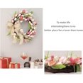 thumbnail image 3 of 18-Inch Tulip Wreath - Silk Flower Decor for Home/Office/Parties, 3 of 5