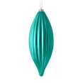 thumbnail image 1 of Vickerman M183242S 8 in. Teal Shiny Line Finial Ornament  4 per Bag, 1 of 3
