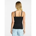 thumbnail image 5 of No Boundaries Ribbed Cami Top, 1 or 5-Pack, Women's, 5 of 5