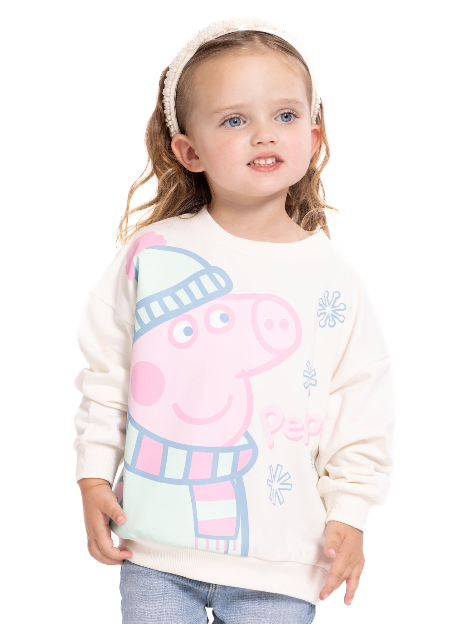 Peppa Pig Toddler Boys and Girls Graphic Sweatshirt, Sizes 12M-5T