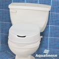 thumbnail image 2 of Asiento elevador para inodoro AquaSense de 10 cm de altura con tapa, blanco, 2 of 2