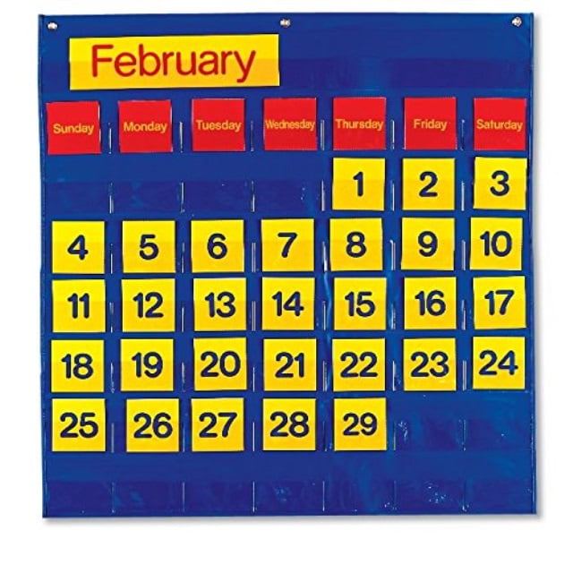 hand2mind monthly calendar pocket chart
