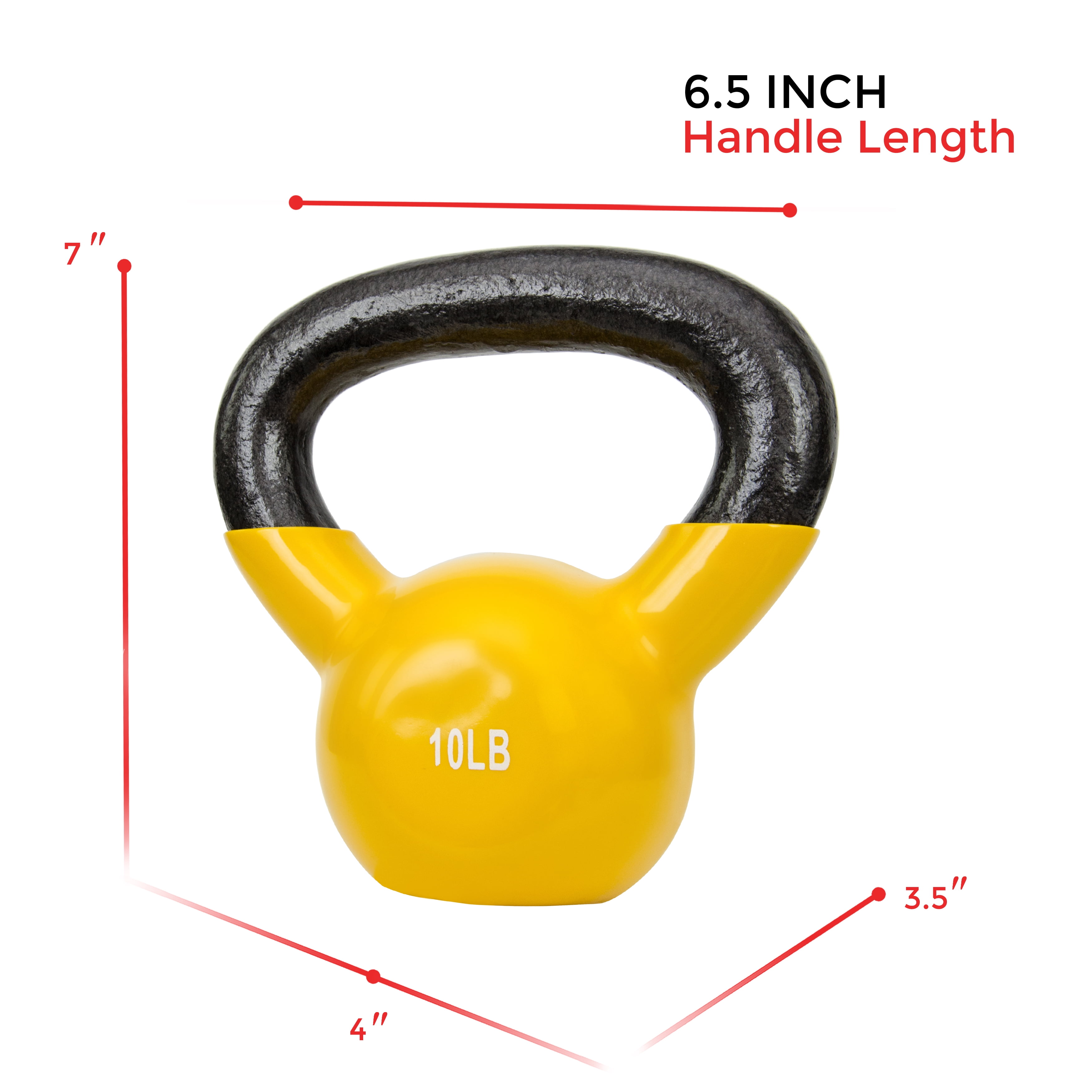 Sunny Health & Fitness Vinyl Coated Kettle Bell