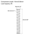 thumbnail image 3 of Unique Bargains 4mmx0.3mmx25mm 304 Stainless Steel Compression Spring 2N Load Capacity, 30pcs, 3 of 5