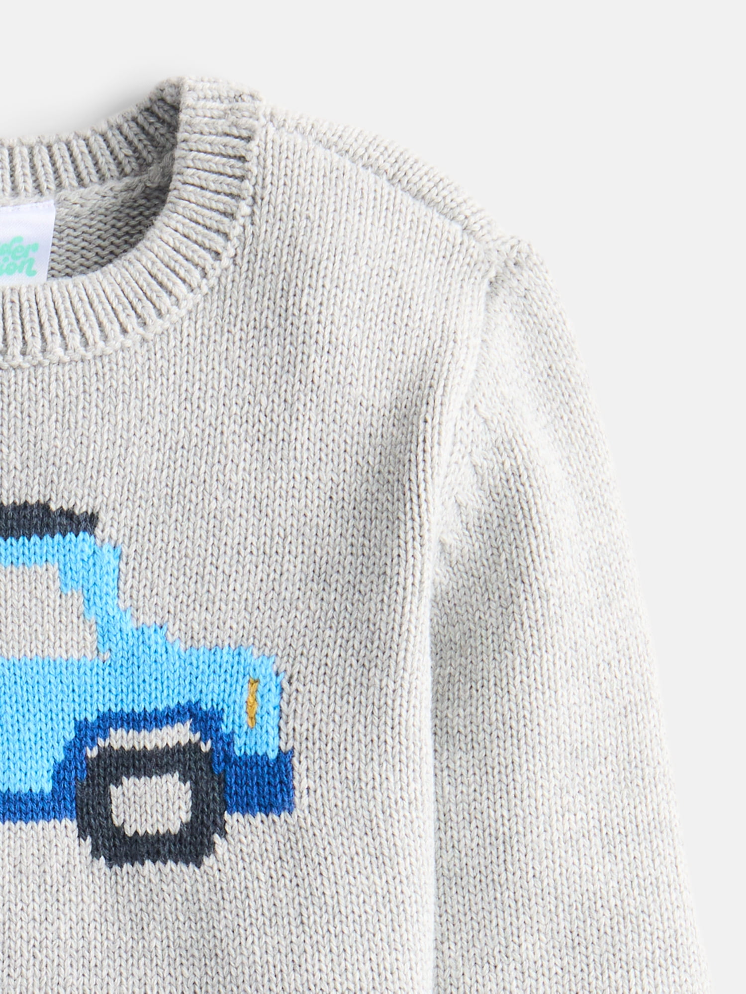 Wonder Nation Baby Boys Crewneck Sweater with Long Sleeves, Sizes 0-24M