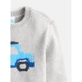 thumbnail image 3 of Wonder Nation Baby Boys Crewneck Sweater with Long Sleeves, Sizes 0-24M, 3 of 3