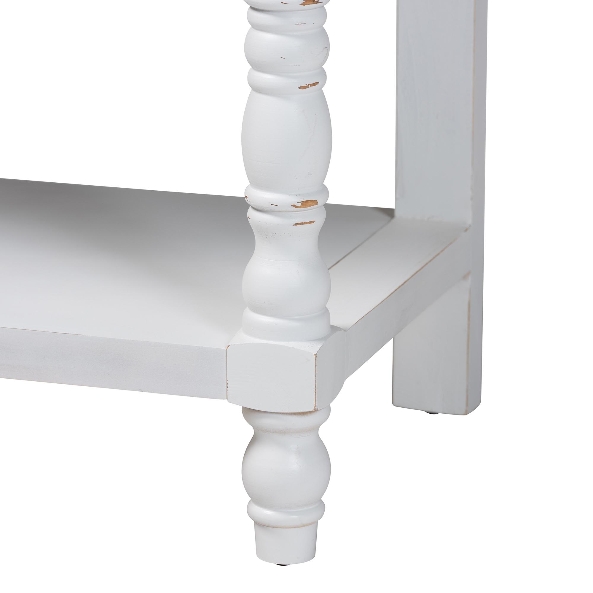 Baxton Studio Rafferty Classic Console Table, White