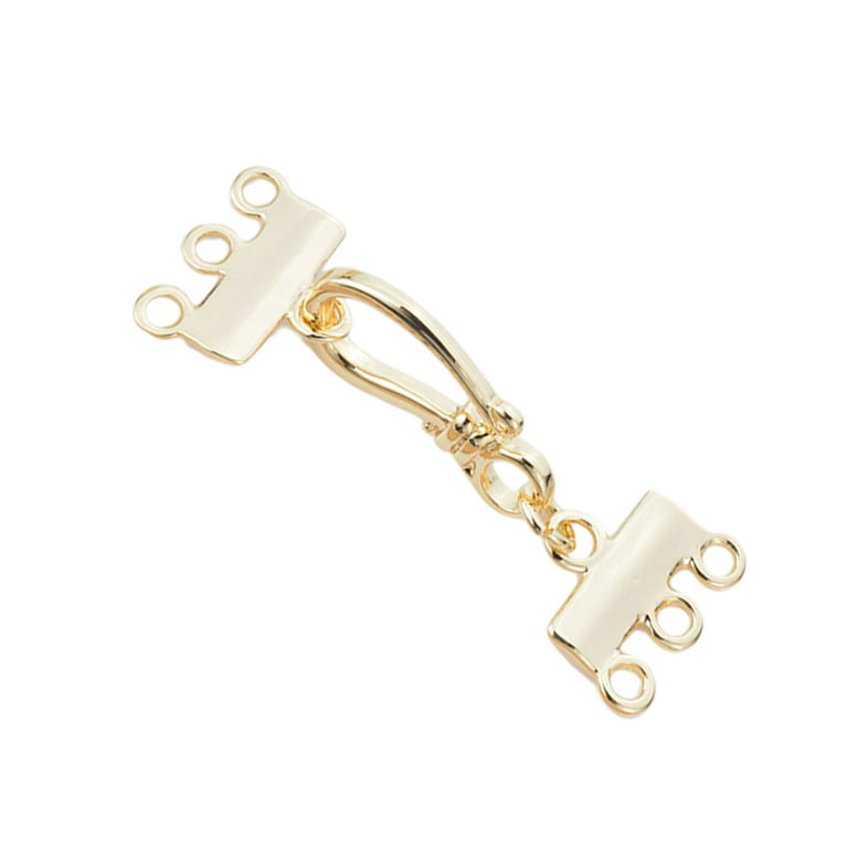 5pcs/set 24x14mm Magnetic Jewelry Clasps 3 Strand For Rhinestone