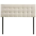 thumbnail image 3 of Modern Fabric Full Tufted Panel Headboard in Ivory, 3 of 5